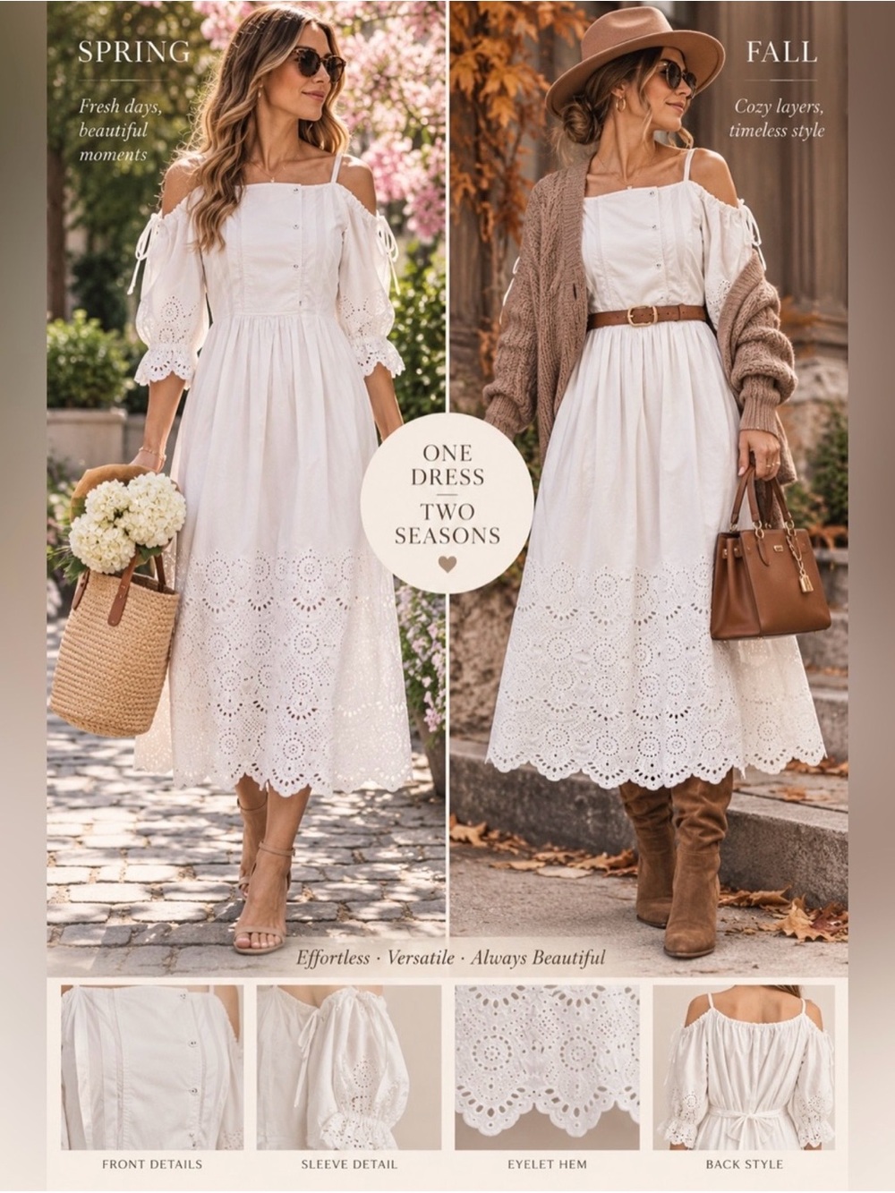 Ulla Johnson White Narcisa Eyelet Midi Dress